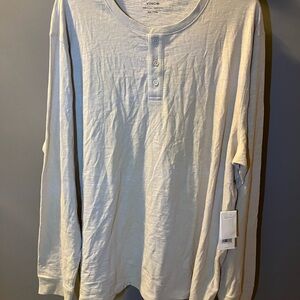 Vince Men's Off-White Long Sleeve Henley